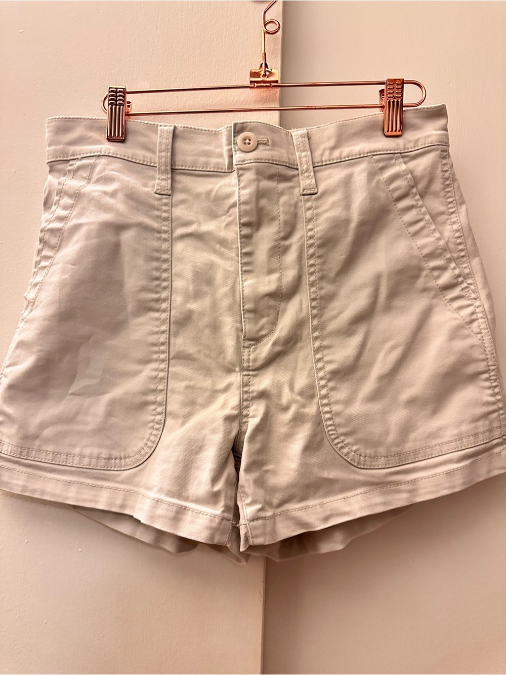 Madewell Beige High-Waist Women’s Shorts vacation paradise 27